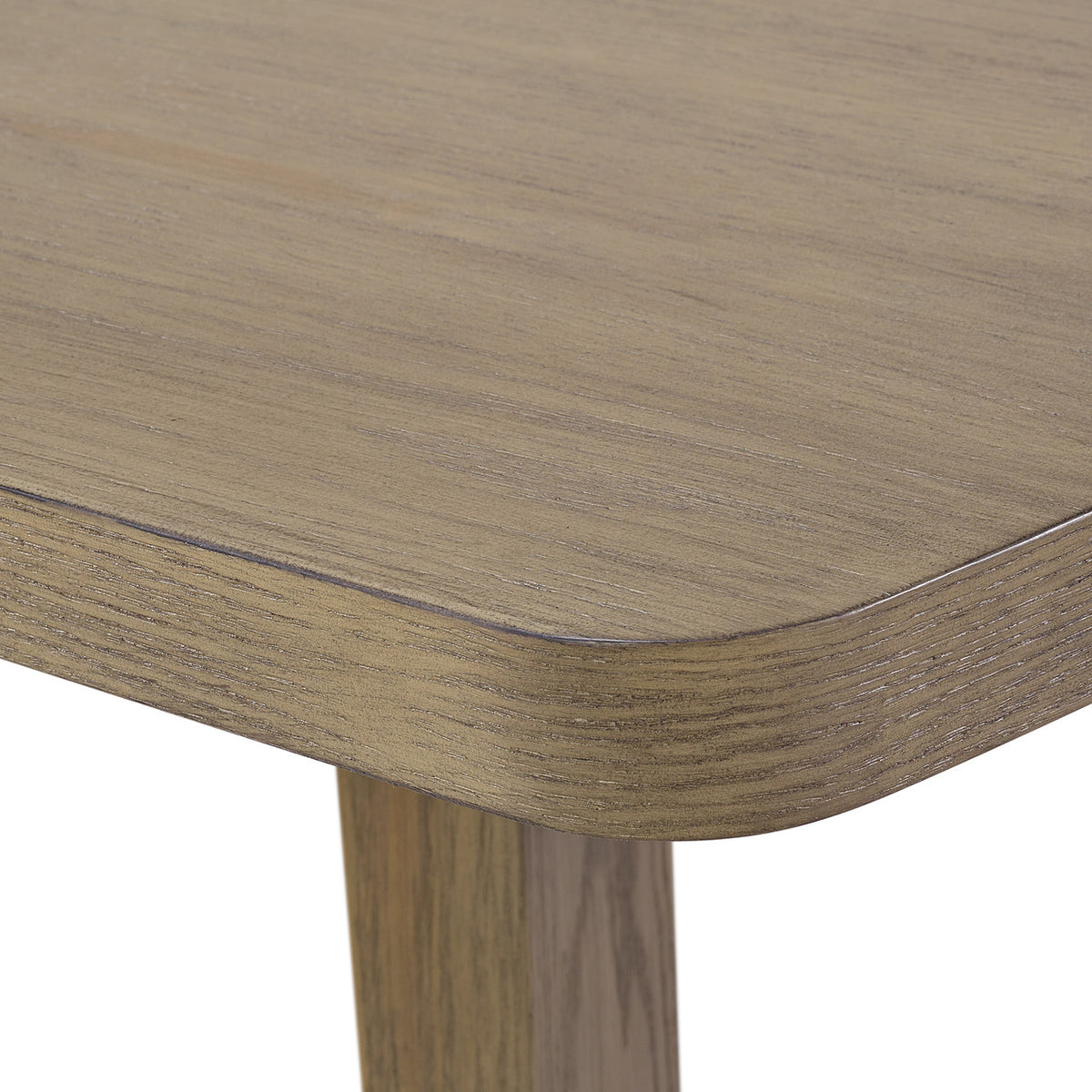 KARIM Natural Brown & Gray Boucle 7 Piece Dining Set