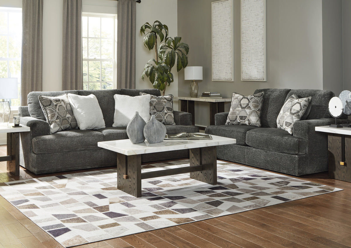 KARINNE Smoke Sofa & Loveseat