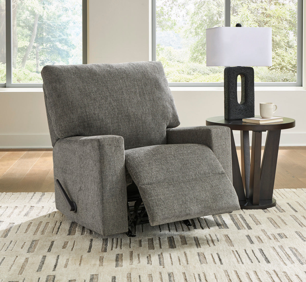 KAXIM Gray 36" Wide x 40" Height Rocker Recliner