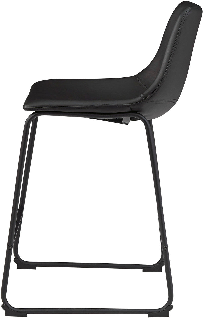 CAZIO Black 19" Wide Counter Stool