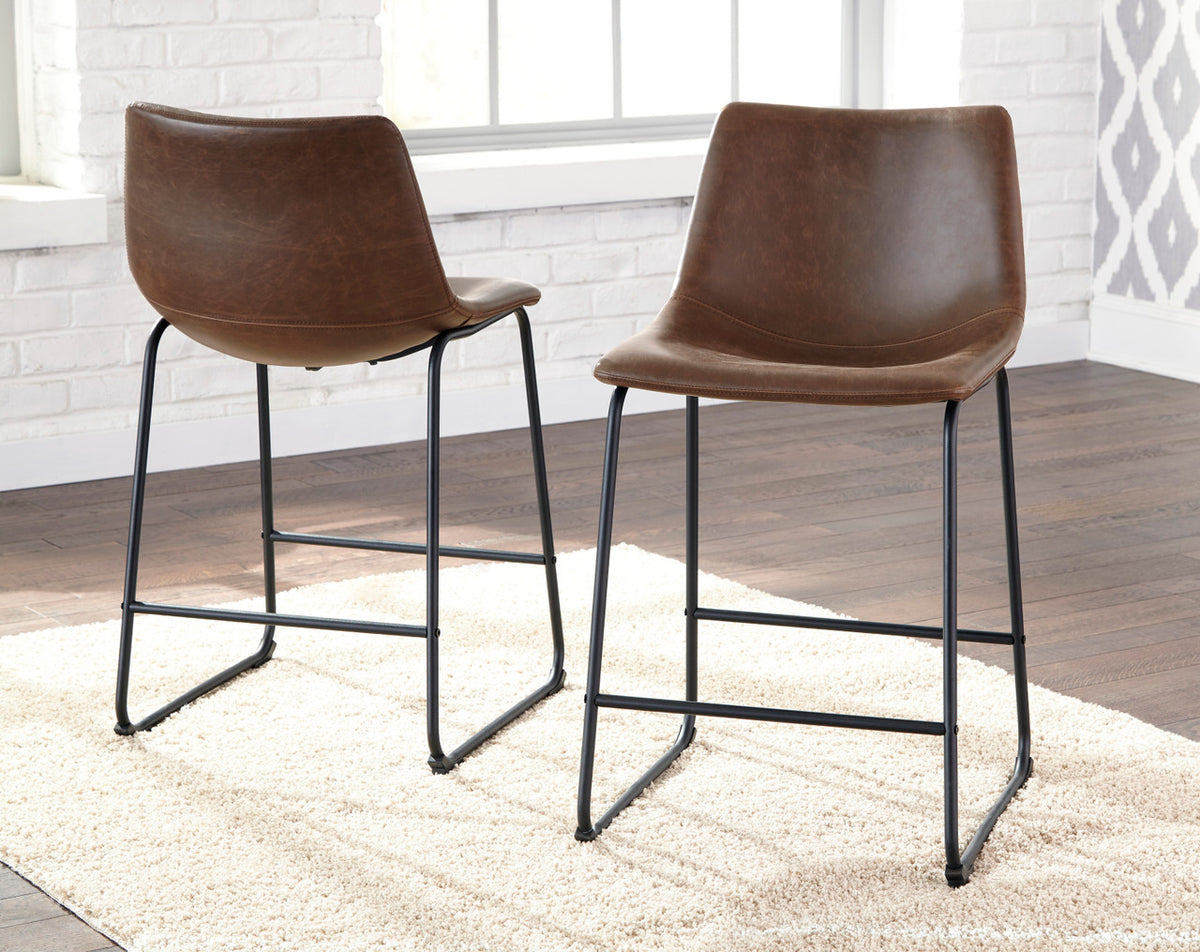 KAYCE Brown 19" Wide Counter Stool