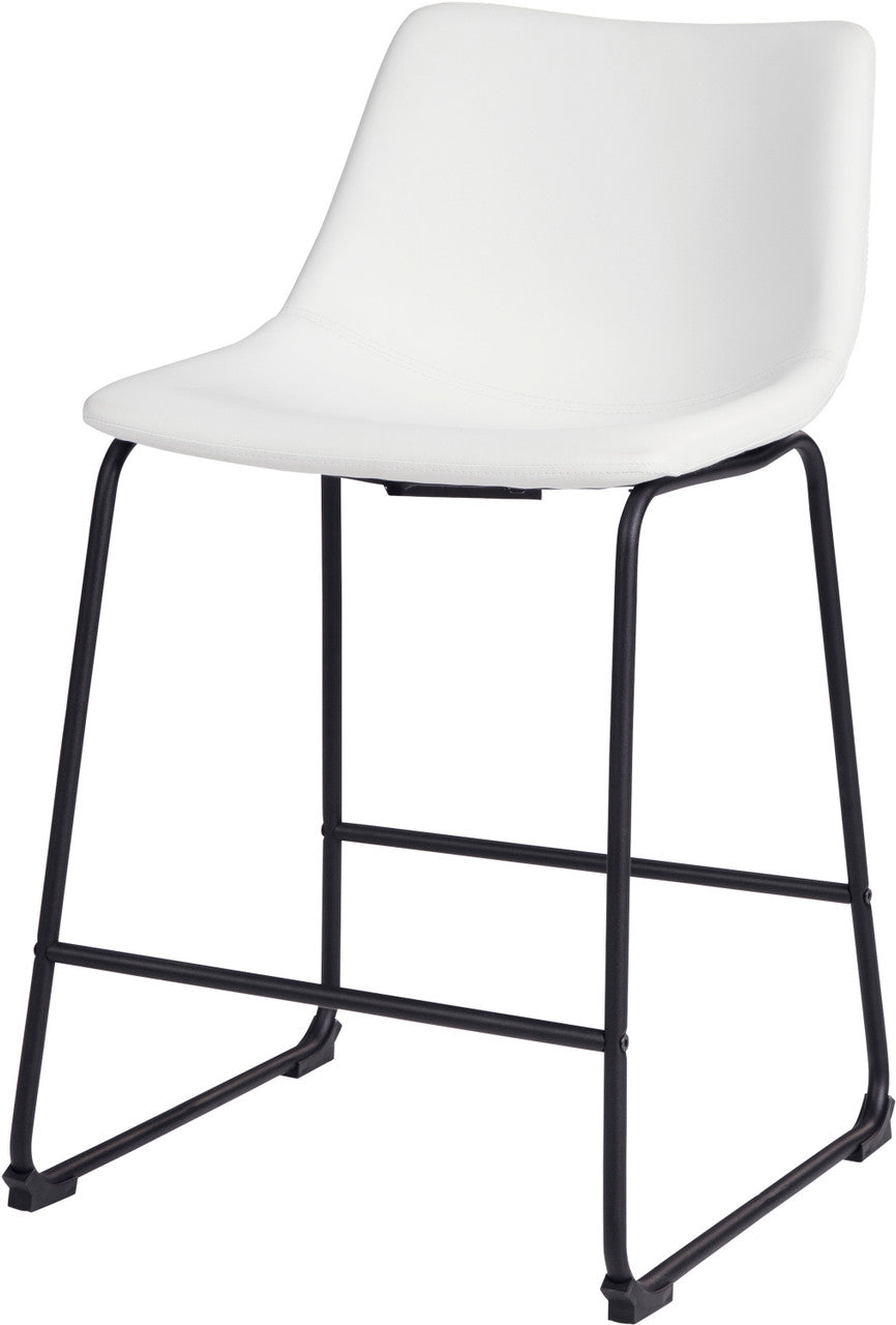 KAYCE White 19" Wide Counter Stool