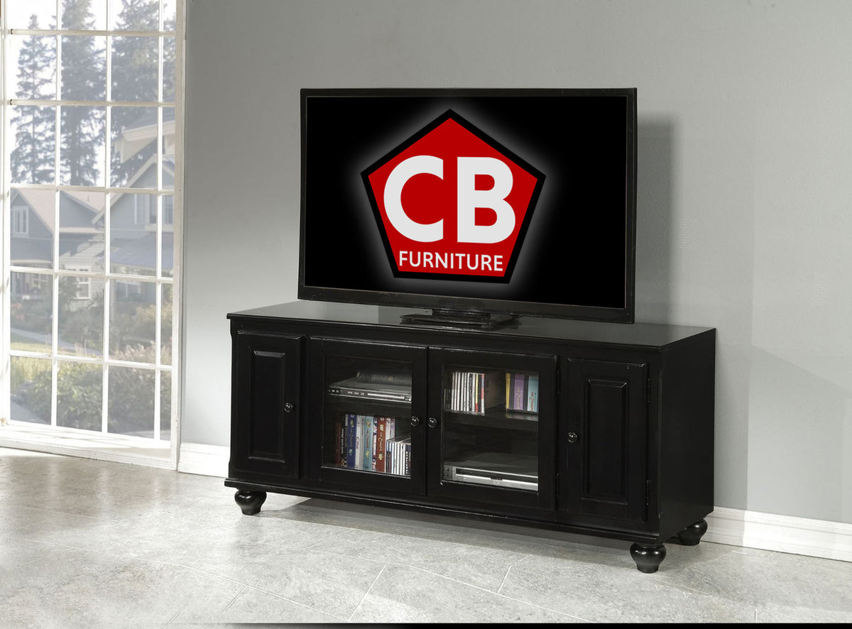 KENELM Black 58" Wide Entertainment Center