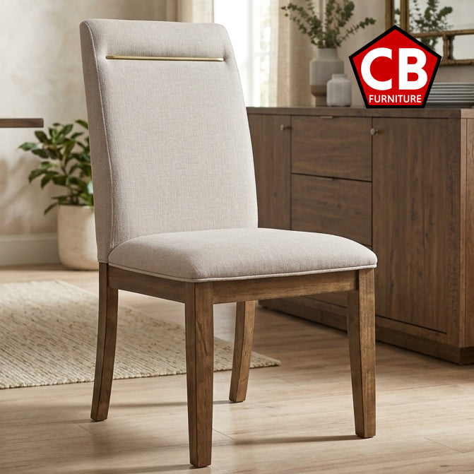 KEYBAY Distressed Toffee 20" Wide Chair