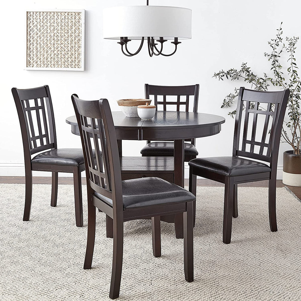 KILEEN Dark Brown 19" Wide Dining Chair