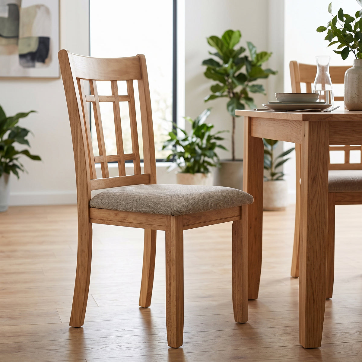 KILEEN Natural 19" Wide Dining Chair