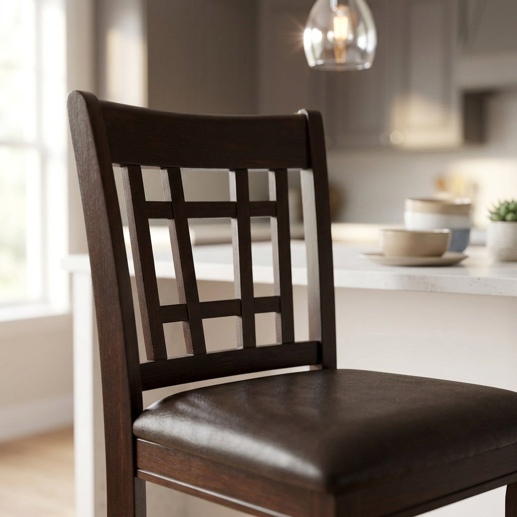 KILEEN Dark Brown 19" Wide Counter Chair