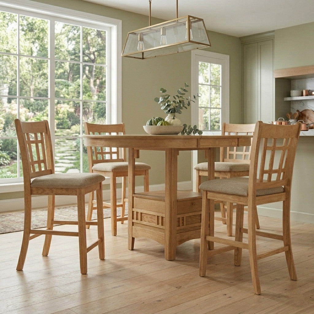KILEEN Natural Counter Height Set