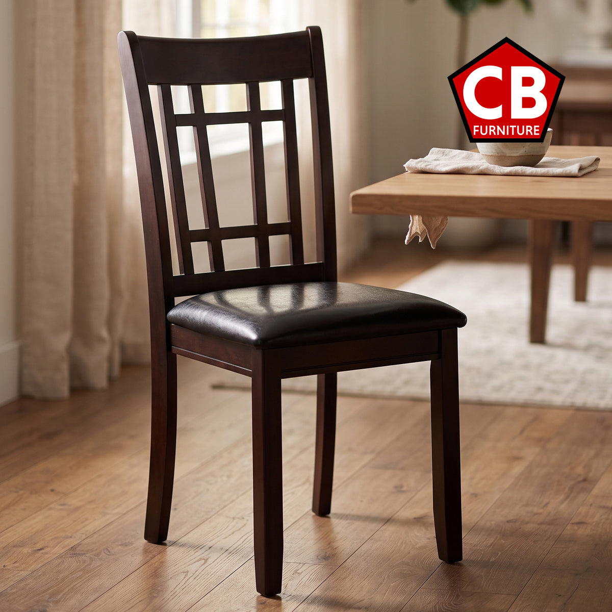 KILEEN Dark Brown 7 Piece Dining Set
