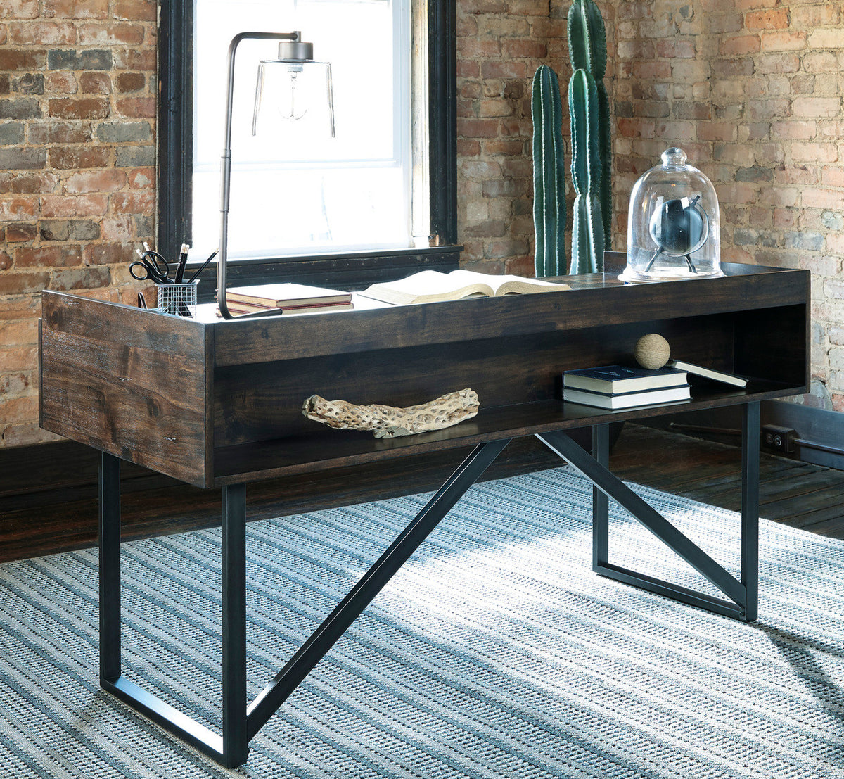 KELSON 63'' Wide Desk with Front Shelf