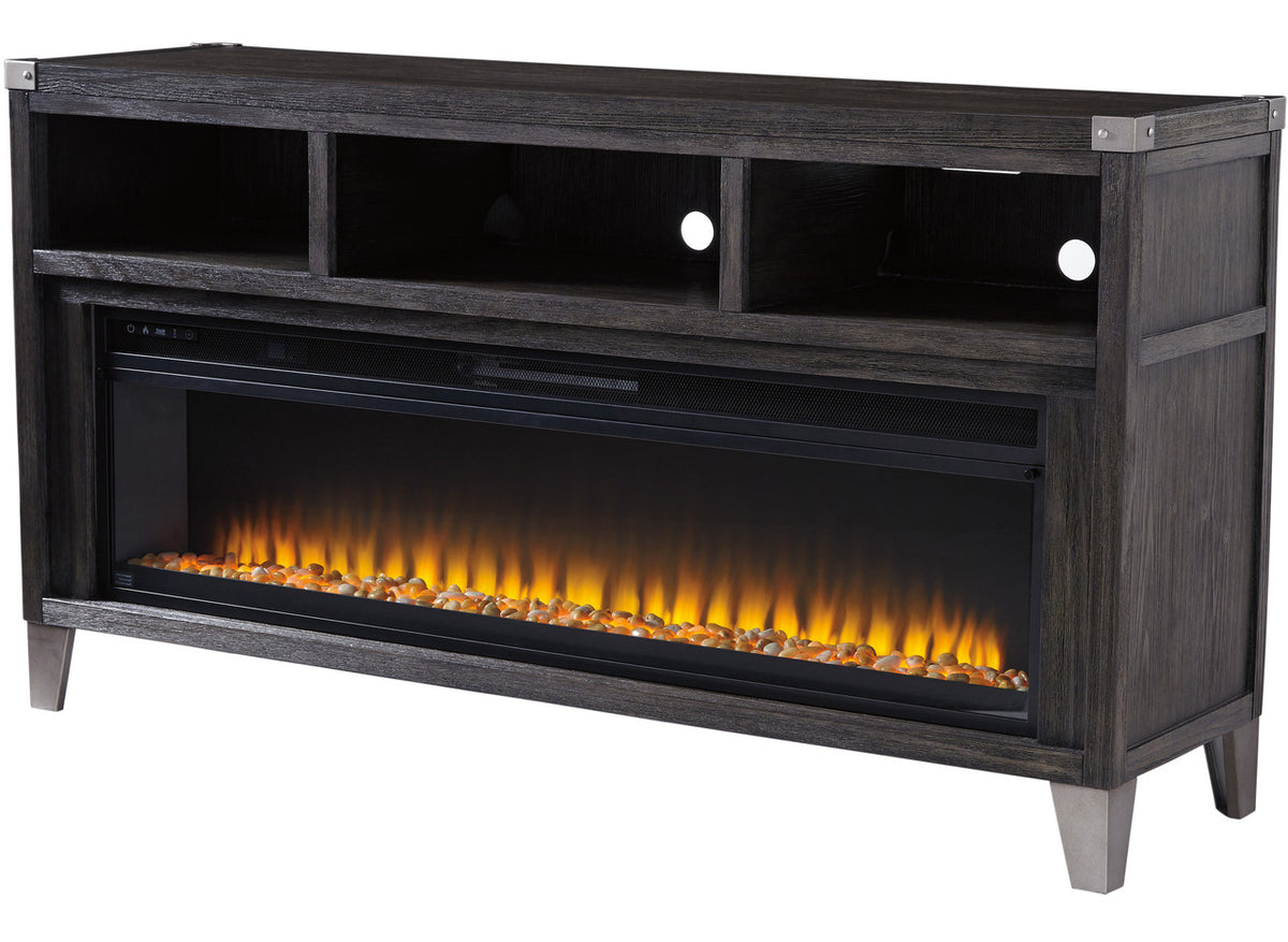 KREIMER 65" Wide x 36" Height TV Stand with Fireplace