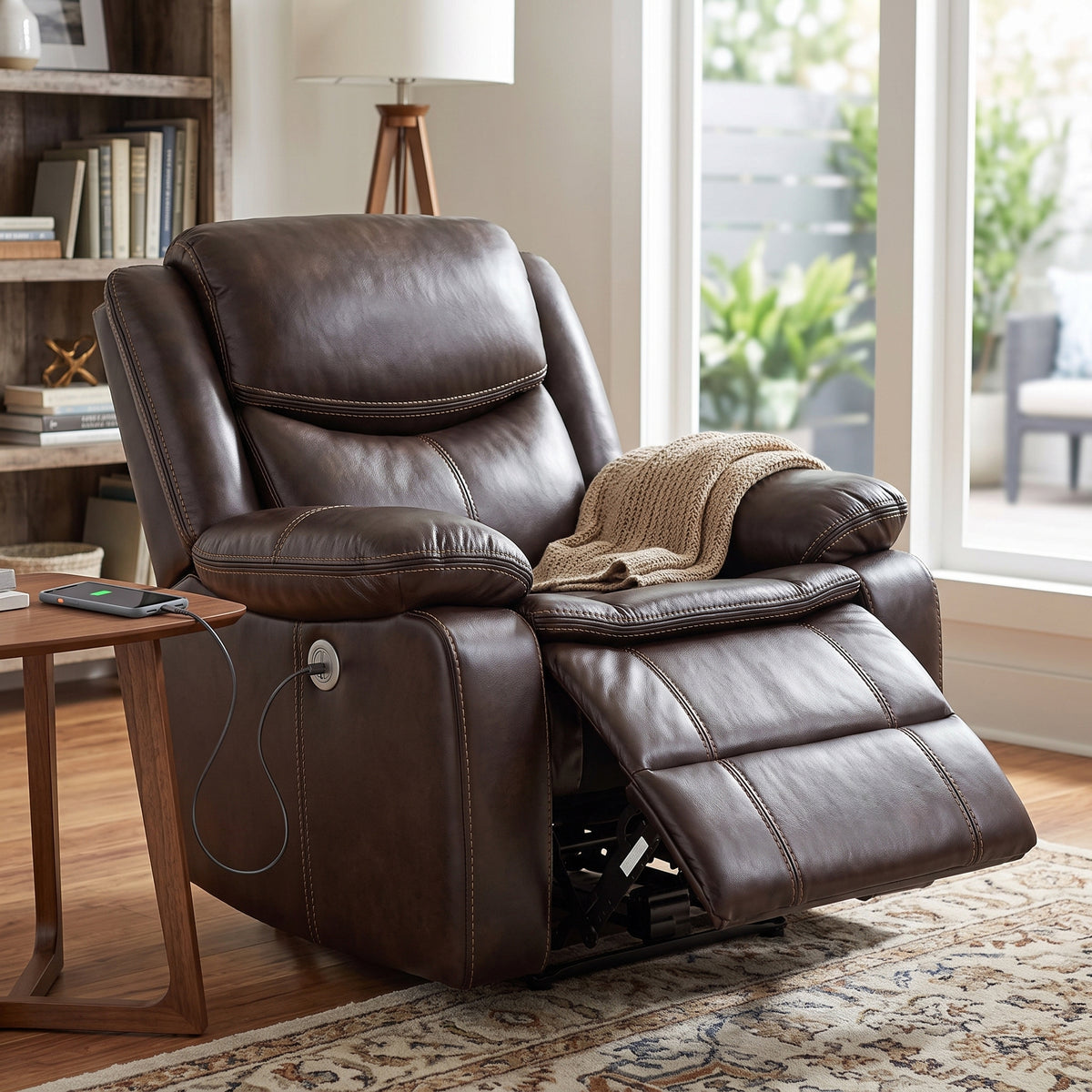 LAVINGTON Brown 39" Wide x 40" Height Power Recliner Chair