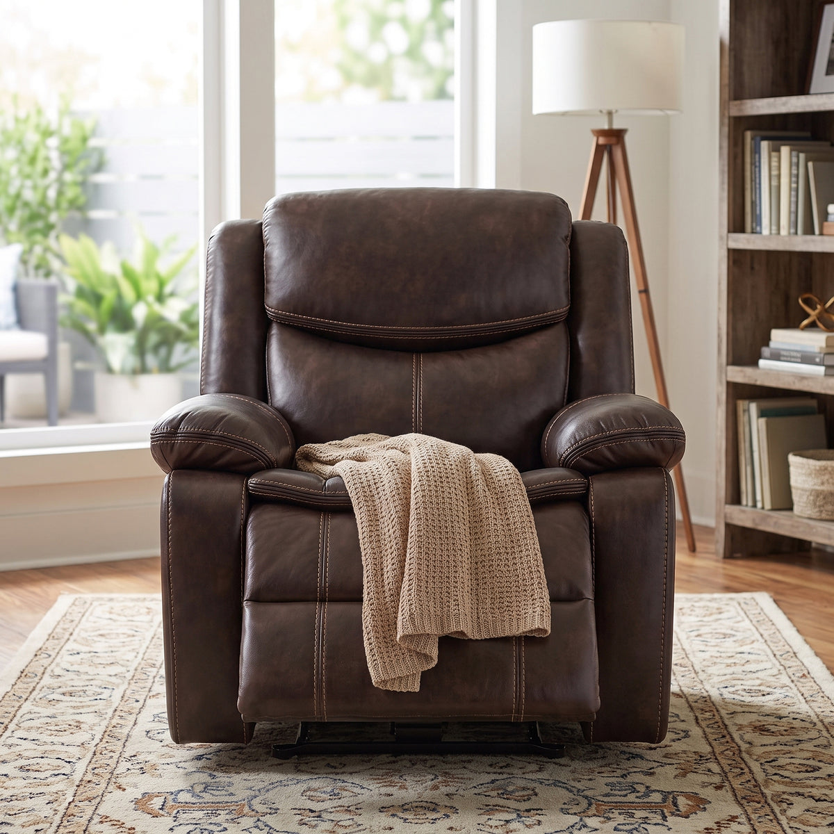 LAVINGTON Brown 39" Wide x 40" Height Power Recliner Chair