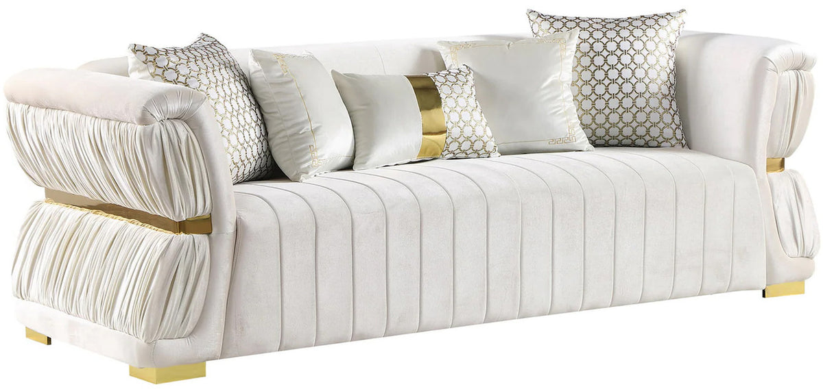 LEIKA Off-White Sofa & Loveseat
