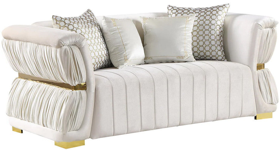 LEIKA Off-White Sofa & Loveseat