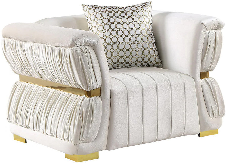 LEIKA Off-White Sofa & Loveseat
