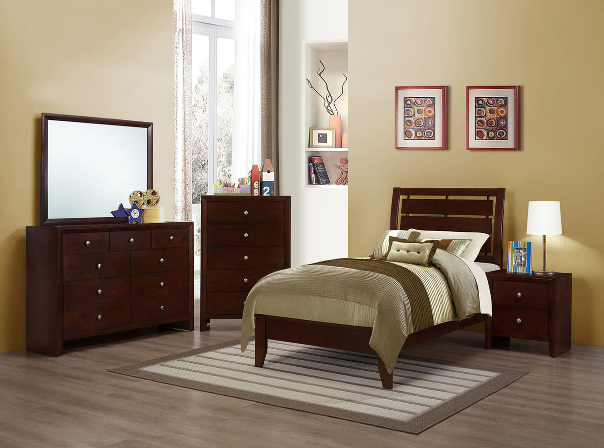LIVINGTON Merlot Youth Bedroom Set