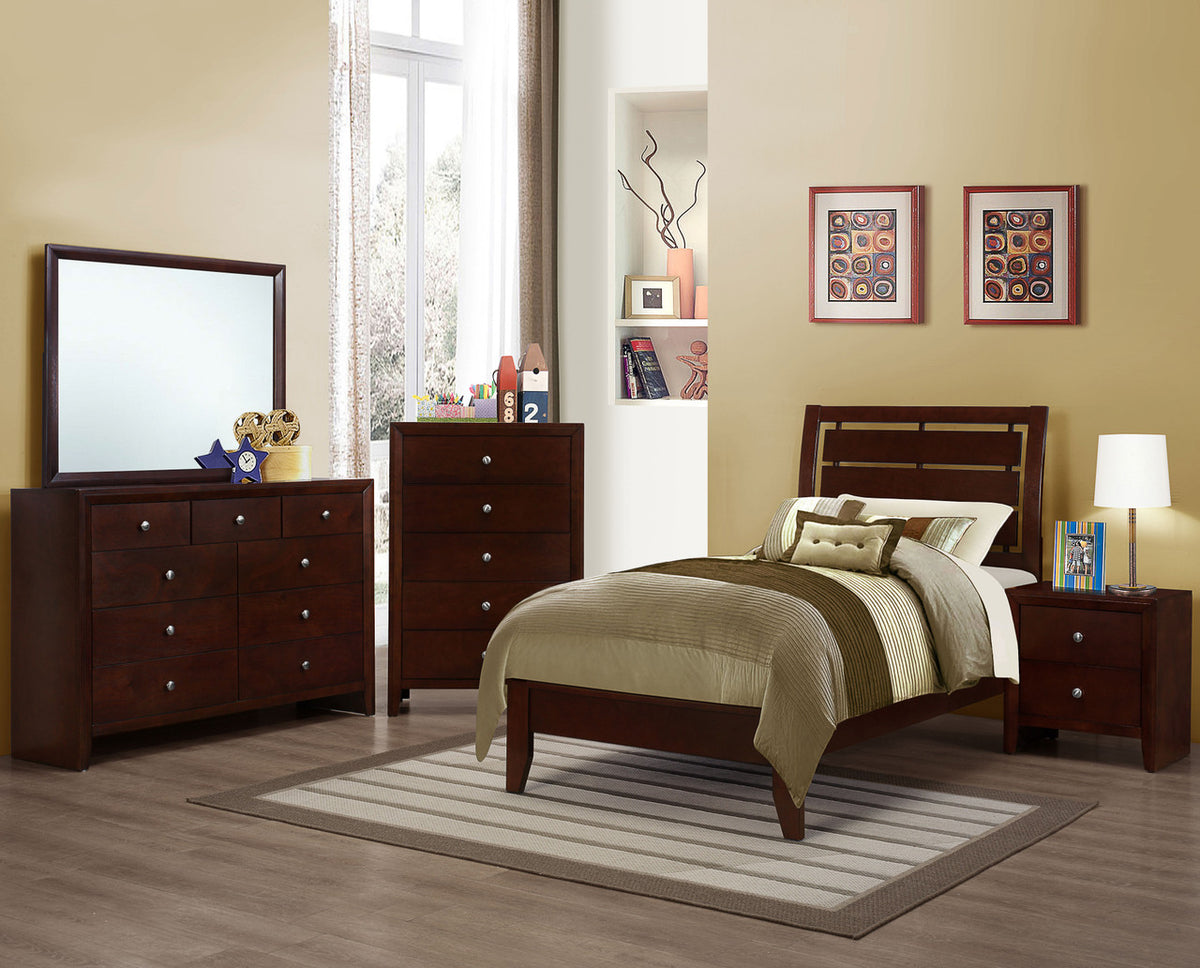 LIVINGTON Merlot Youth Bedroom Set