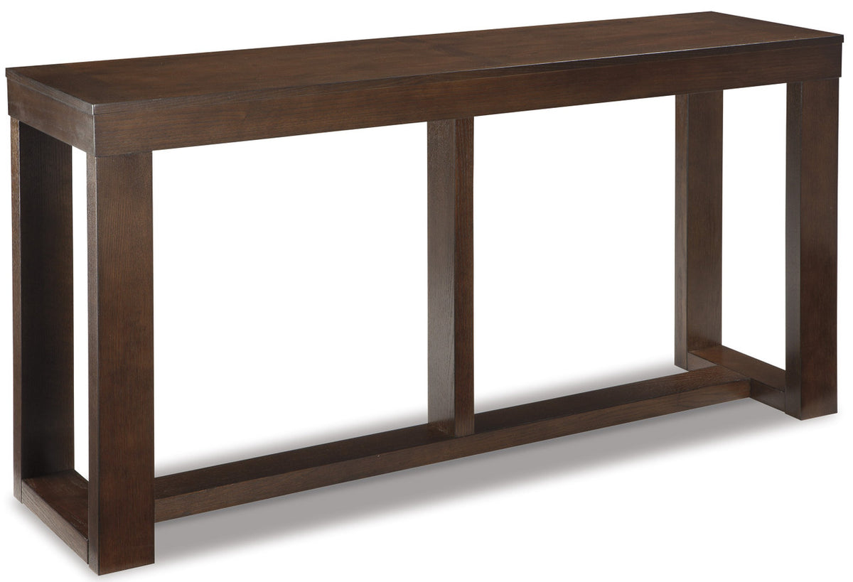 LOGAN Dark Brown 64 Inch Sofa Table