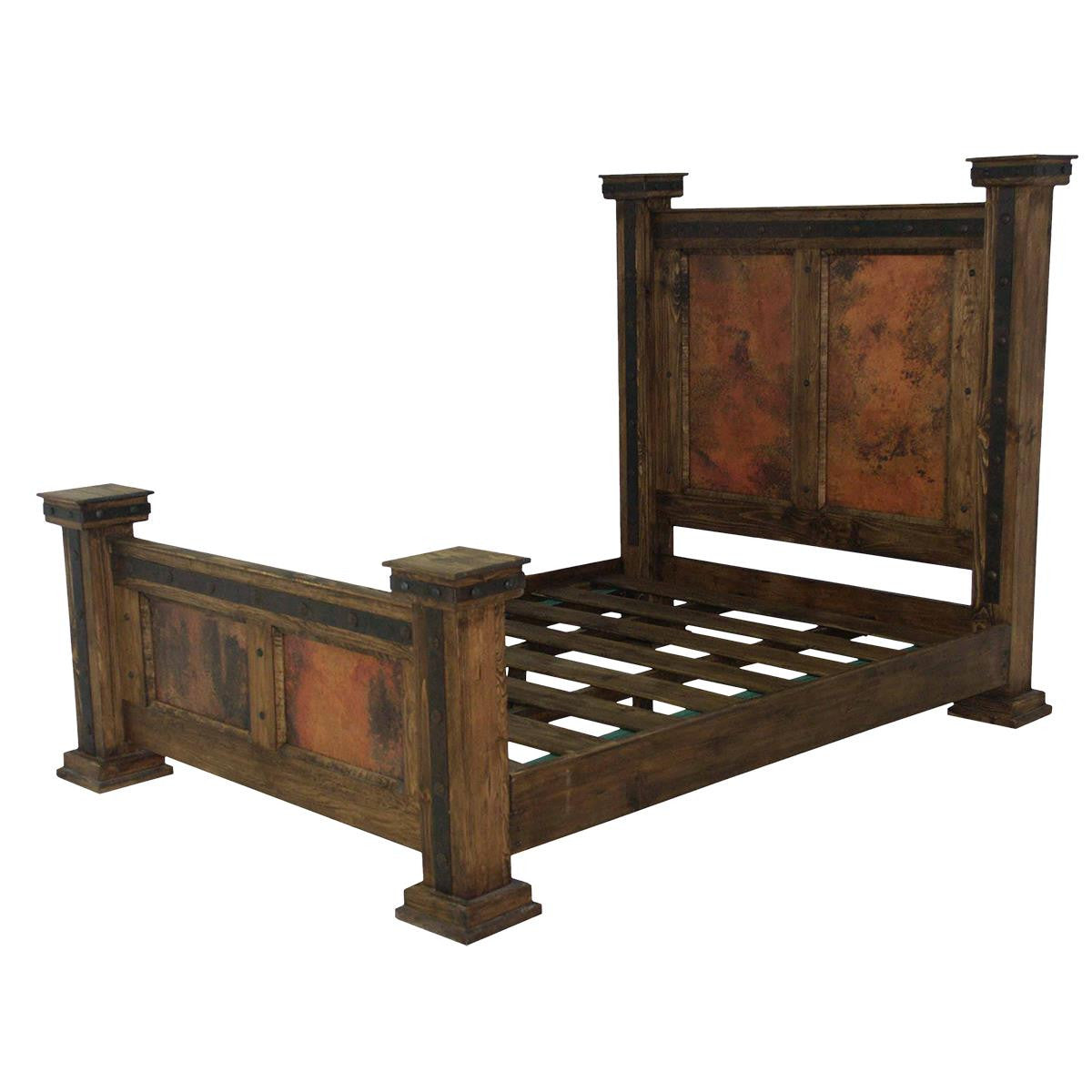 LONGVIEW Rustic/Copper Panel Bed