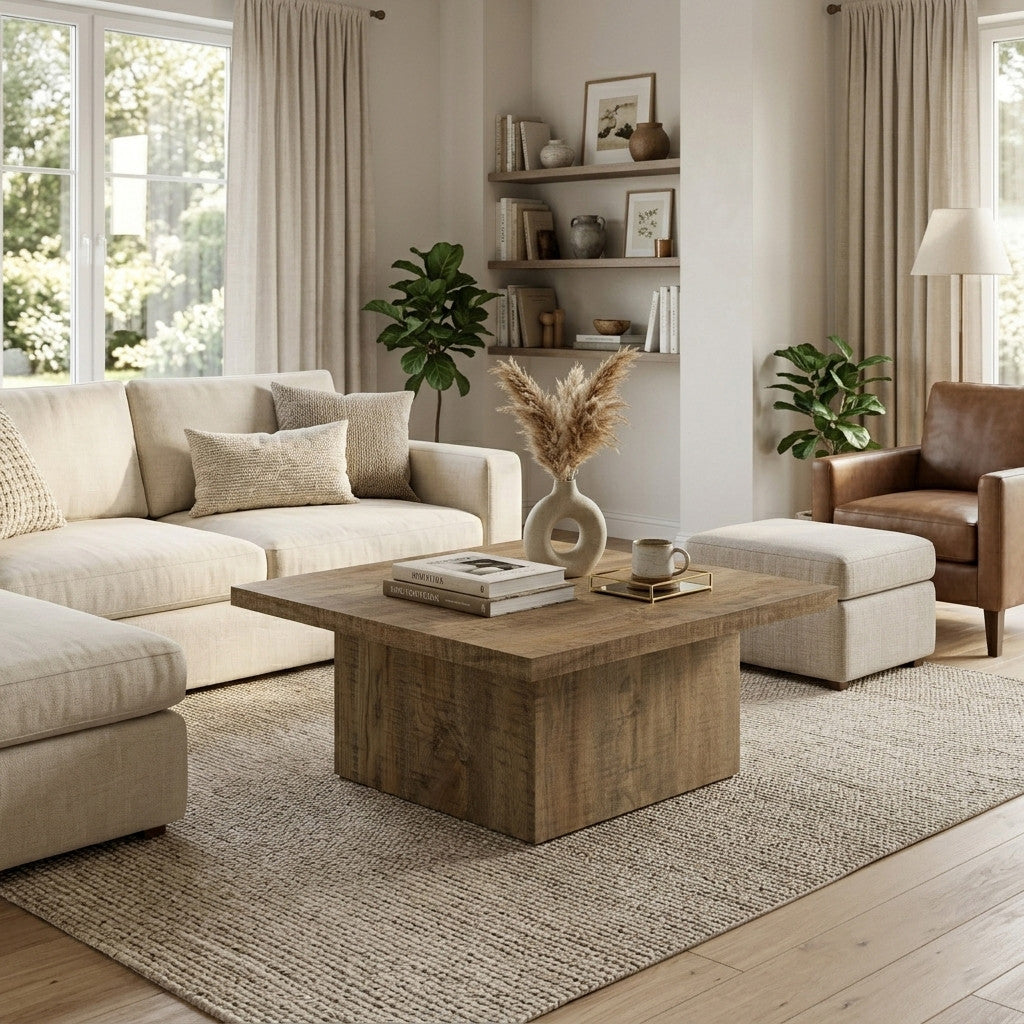 LUCILLE Mango 36" x 36" Coffee Table
