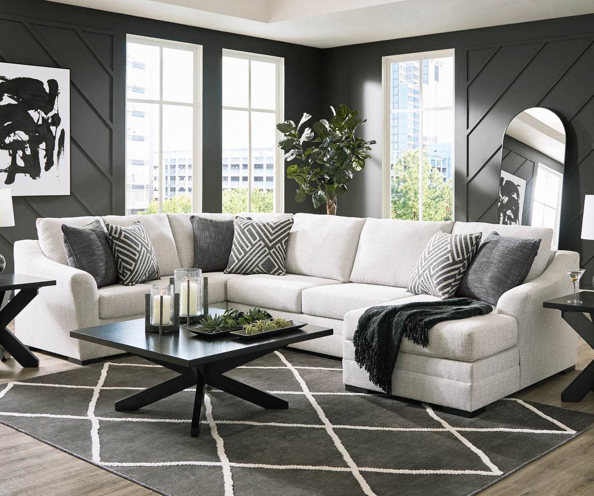 LUFKIN Taupe 141" x 92" Oversized Sectional