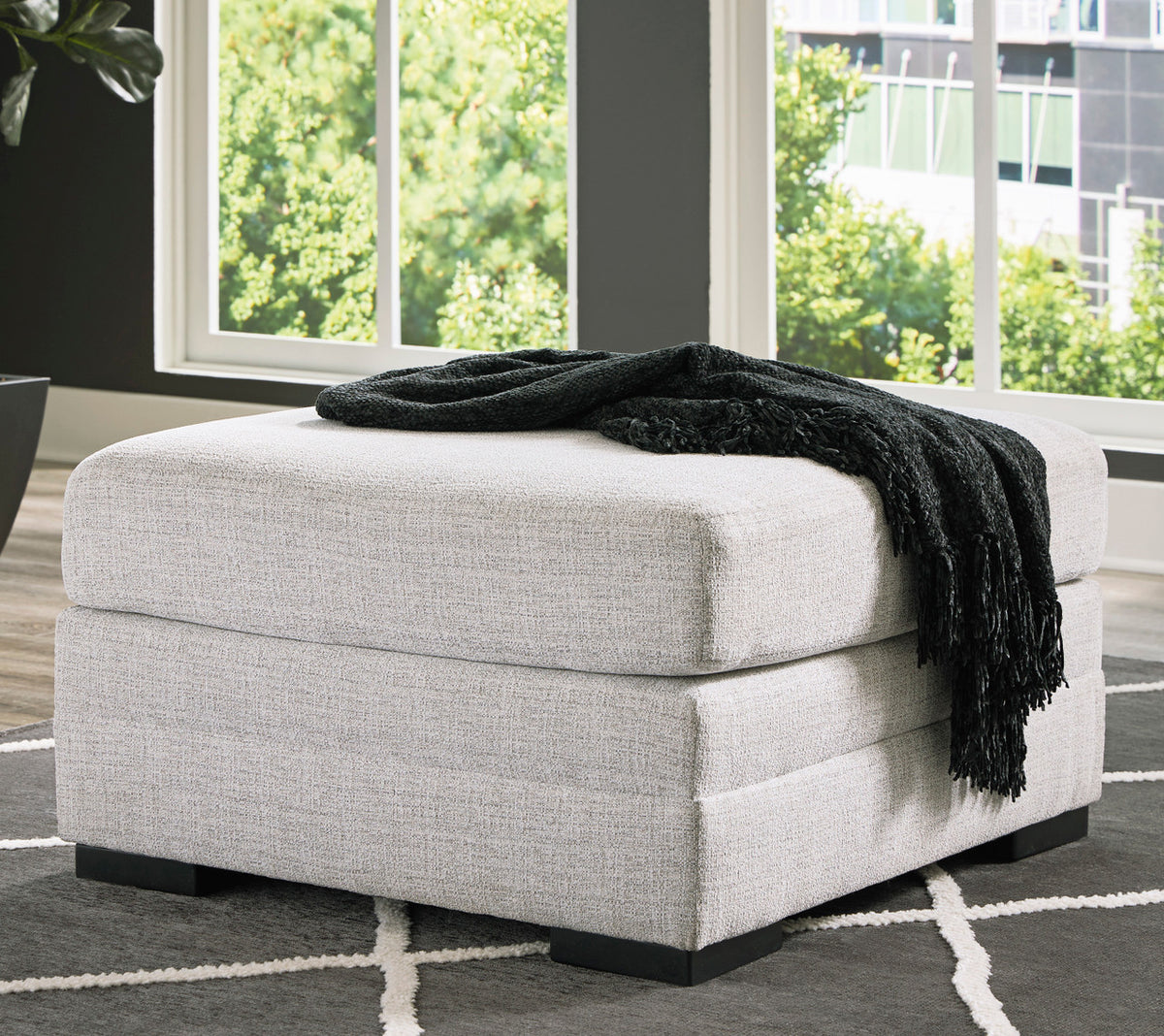 LUFKIN Taupe 36" x 36" Ottoman