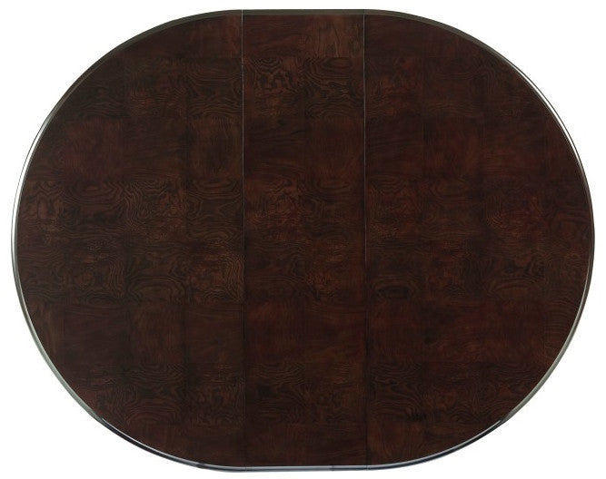 LUIZA Dark Brown 5 Piece Dining Set with Expandable Table