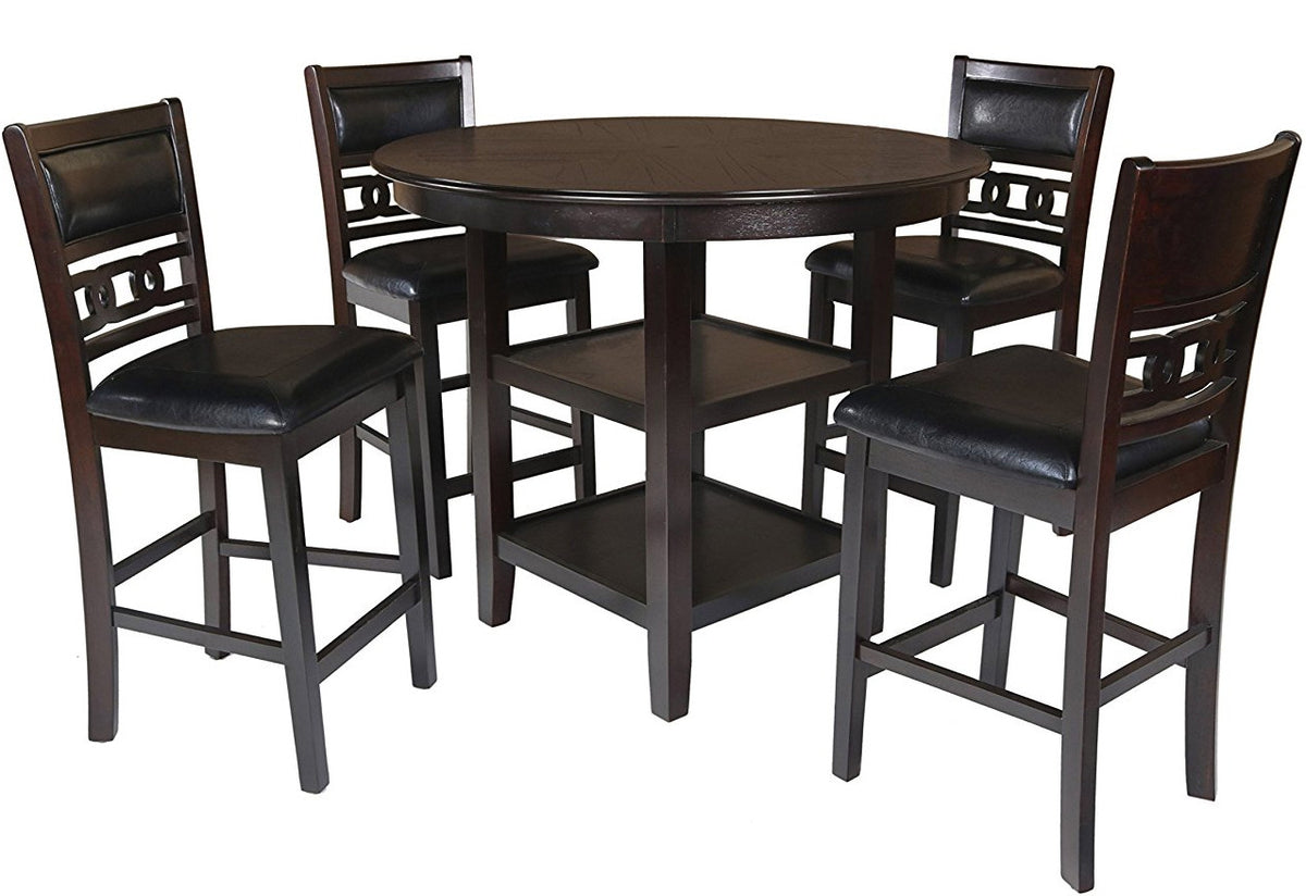 LABONZ Espresso 42" Wide Counter Height Table