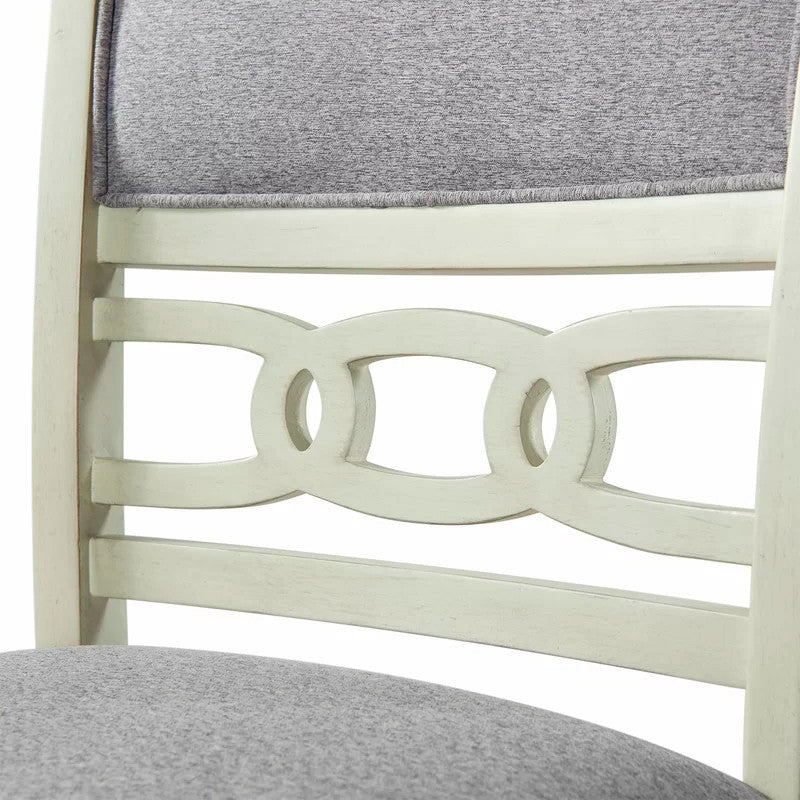 LABONZ Off-White Counter Height Chair