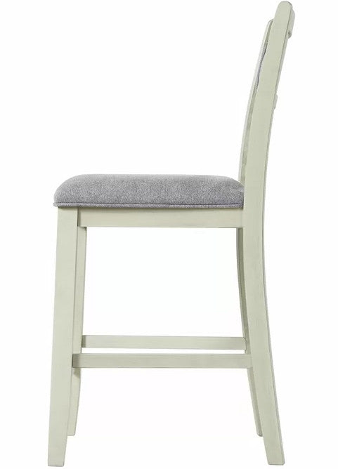 LABONZ Off-White Counter Height Chair