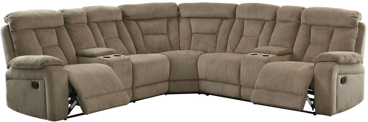 Lancaster Mocha Reclining Sectional