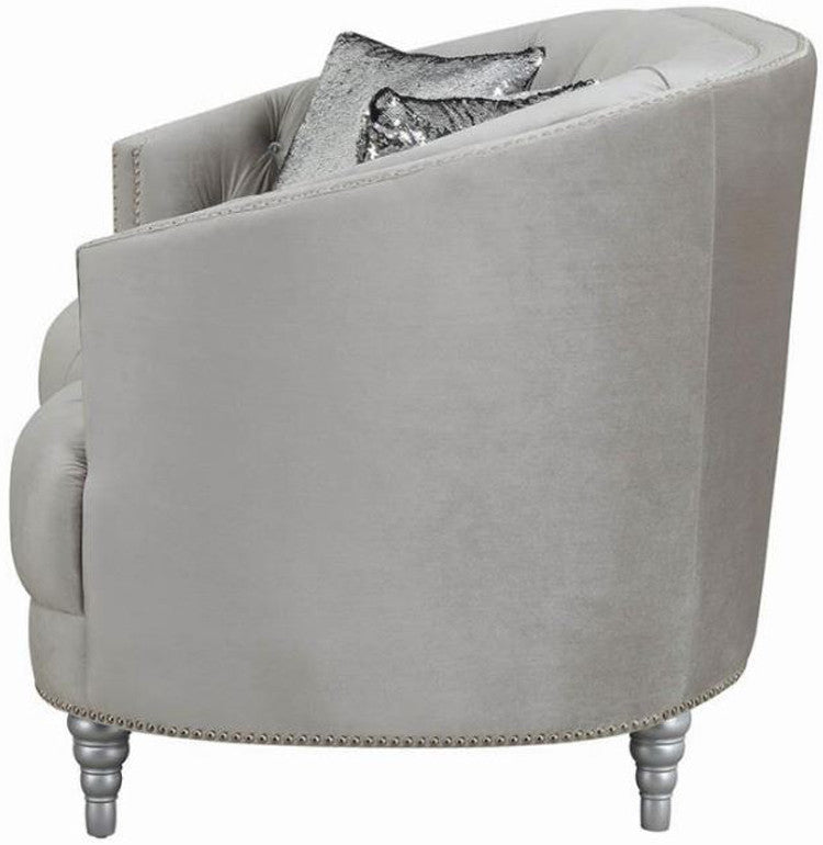 LEVINE Silver Sofa & Loveseat