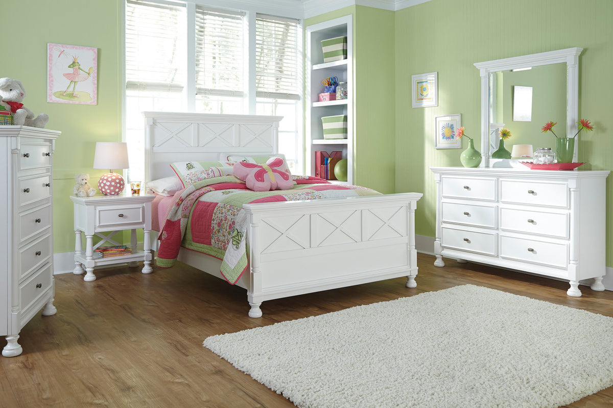 Lilet White Bed