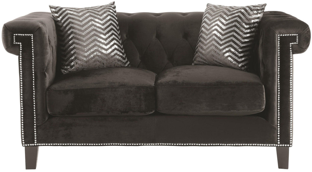 Locklear Black Loveseat
