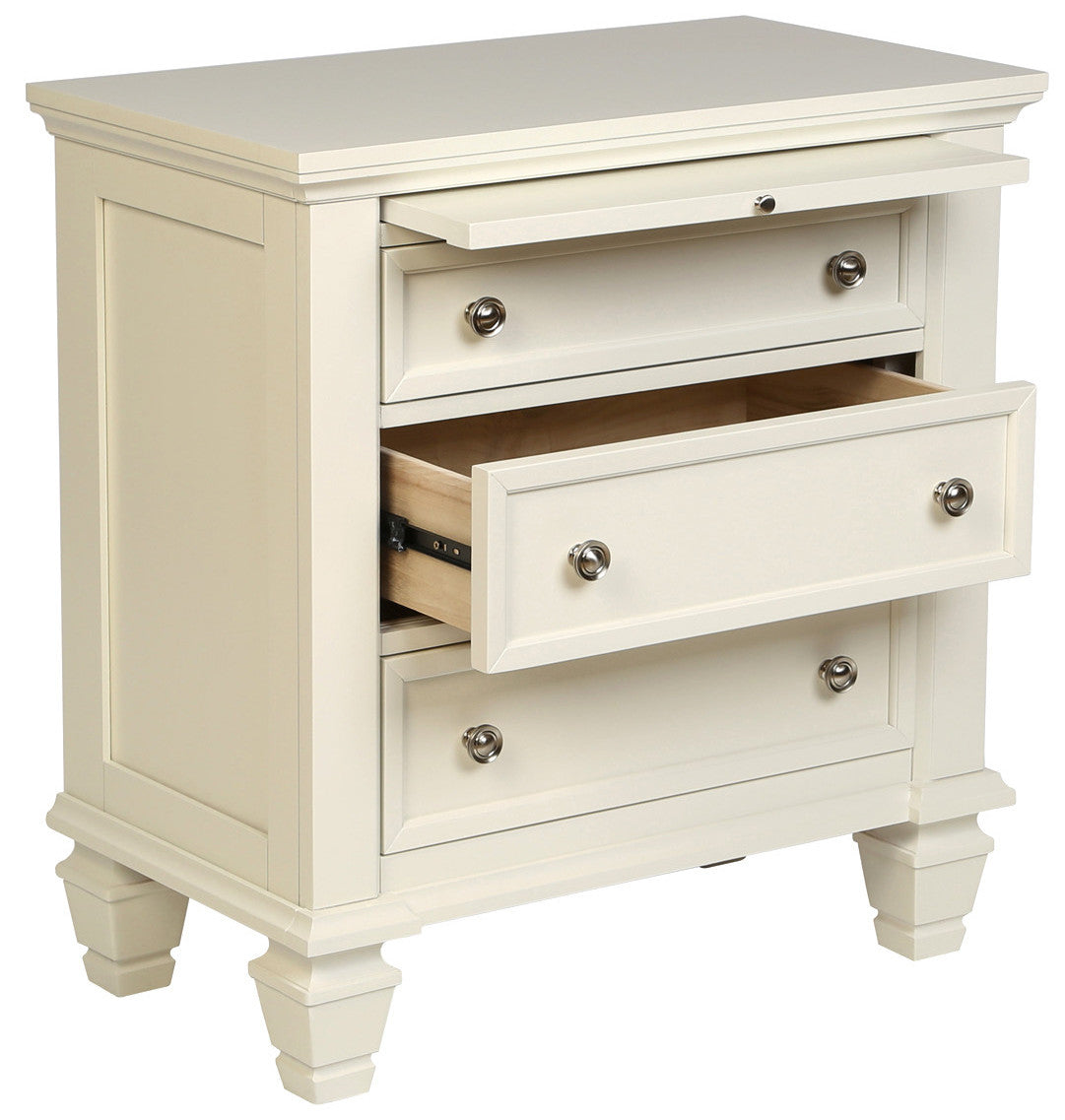Lozano White Night Stand