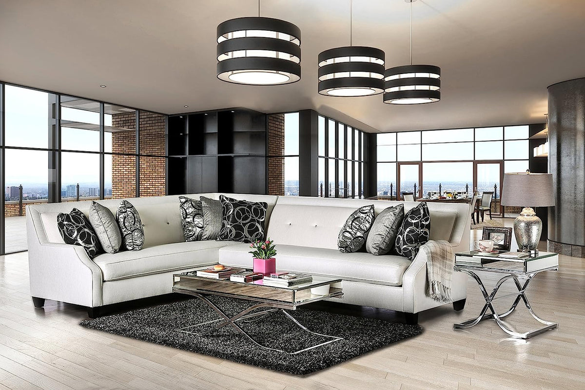 MAKENZIE Sparkle 126" Wide Sectional