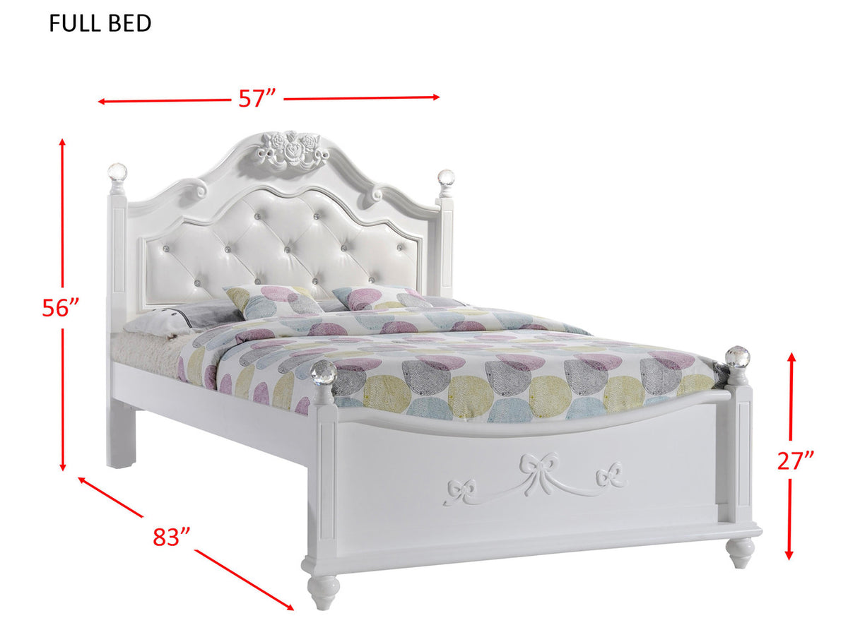 MALLORY Poster Platform Bed with Storage Trundle