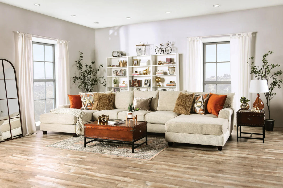 MANCORA 166" Wide Oversized Sectional with Double Chaise