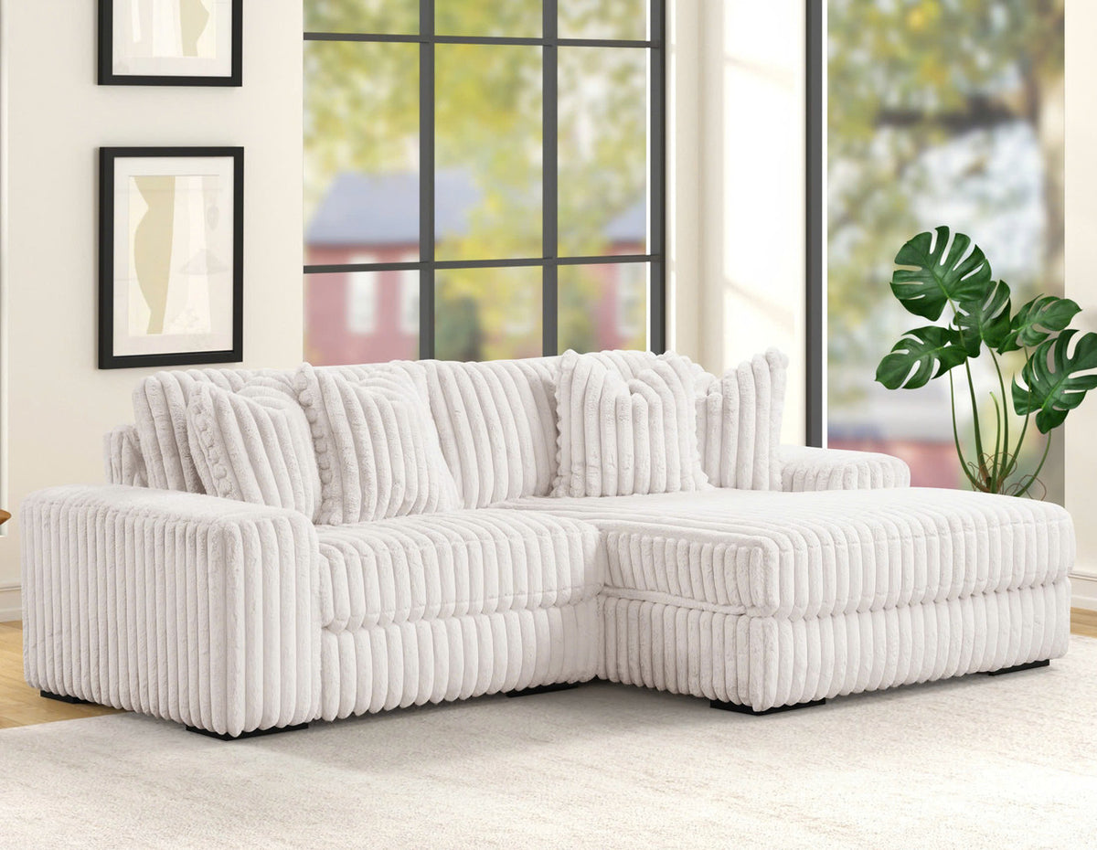MARCELLA Beige 102" Wide Modular Sectional