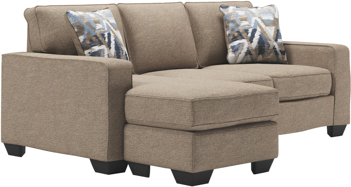 MARFA Driftwood 85" Wide Reversible Sofa Chaise