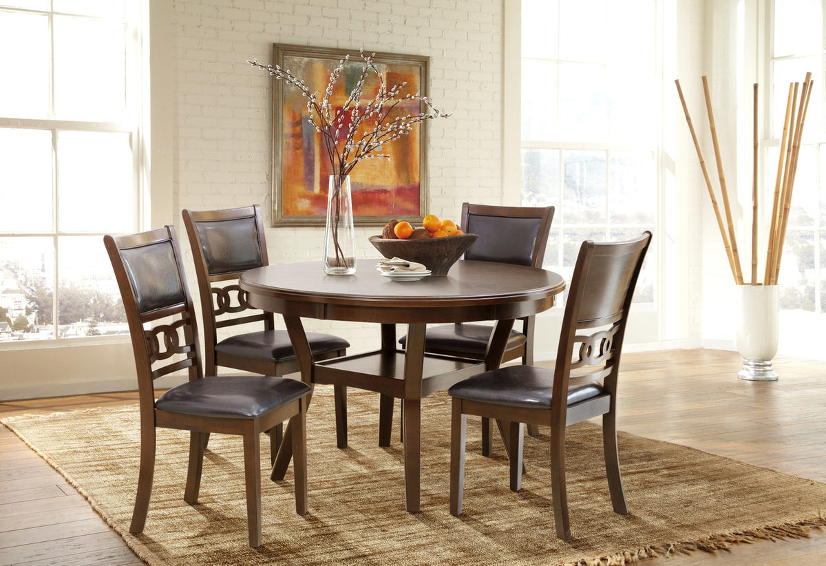 MARIZA Brown 5 Piece Dining Height Set