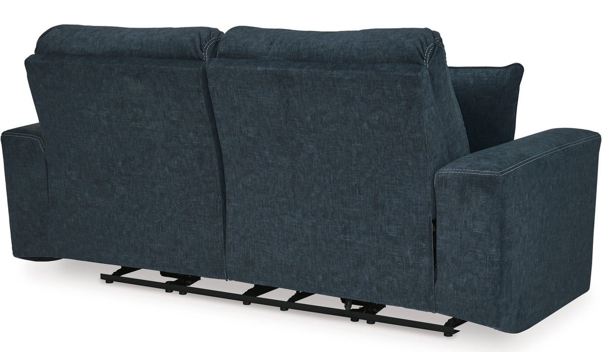 MARKSTON Denim Blue 81" Wide Power Reclining Sofa