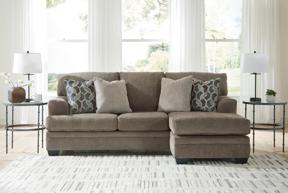 MATHEW Nutmeg 92" x 62" Reversible Sofa Chaise