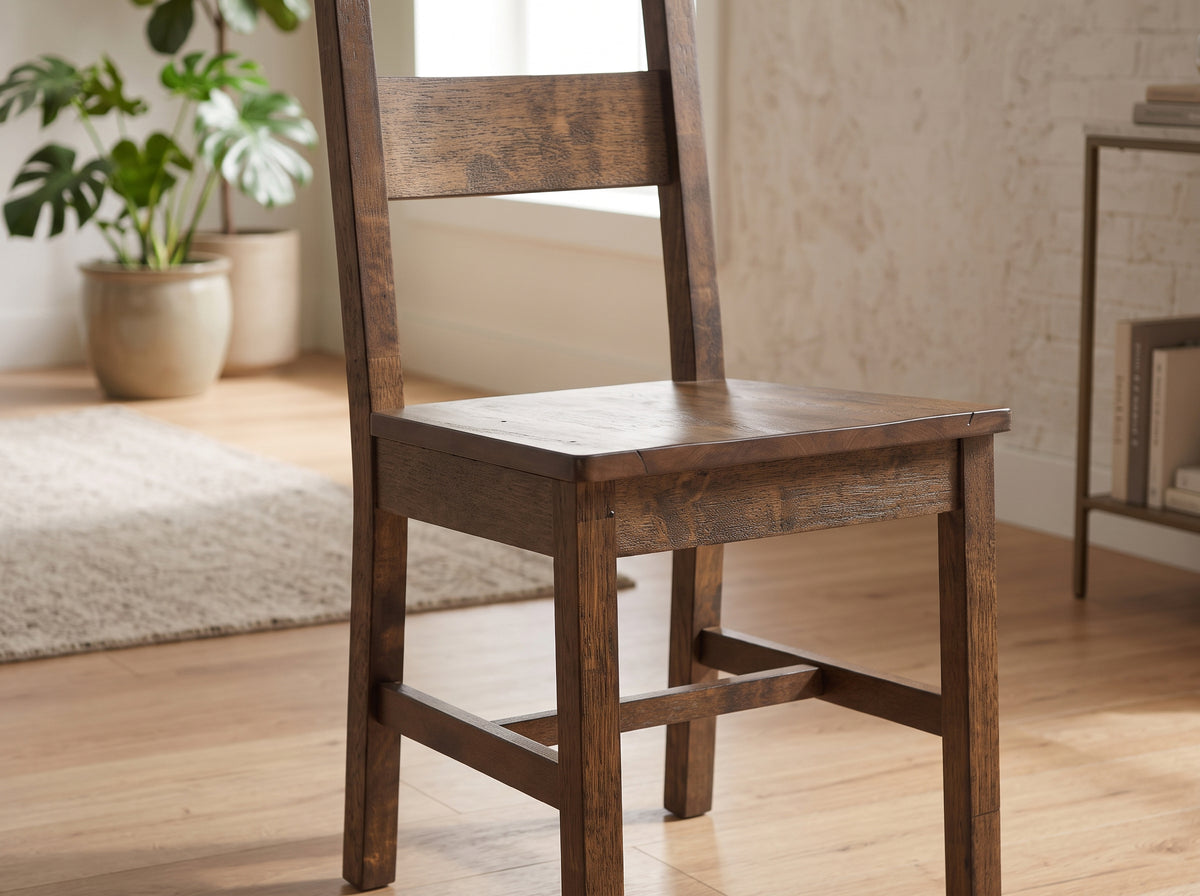 MEADOWBROOK Rustic Brown 19" Wide Dining Chair