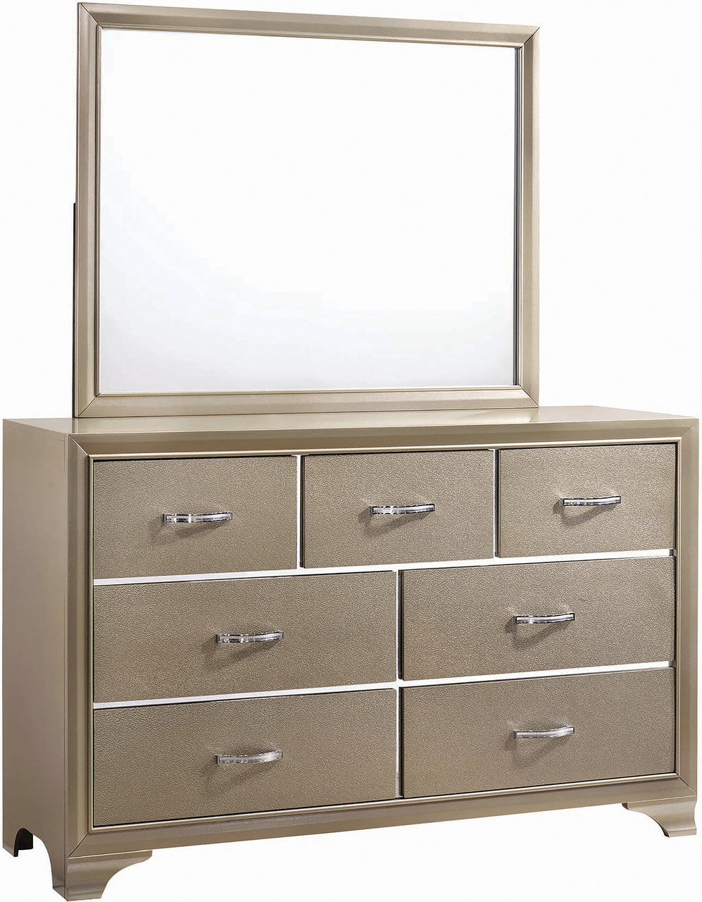 MELENNA Champagne Glam Bedroom Set