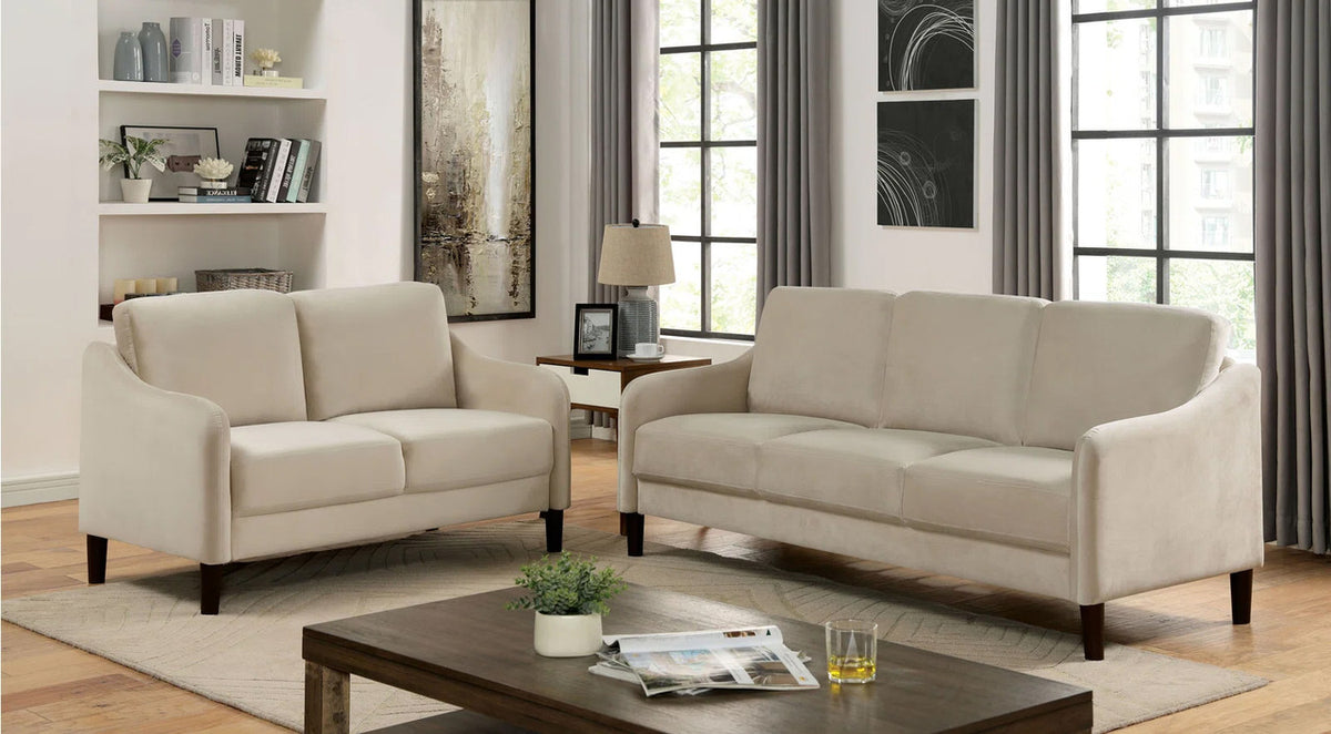 MESSI Beige Sofa & Loveseat (RTA)