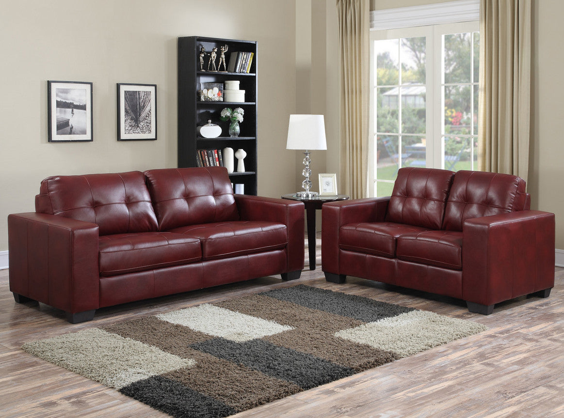 MILLO Red 83" Wide Sofa