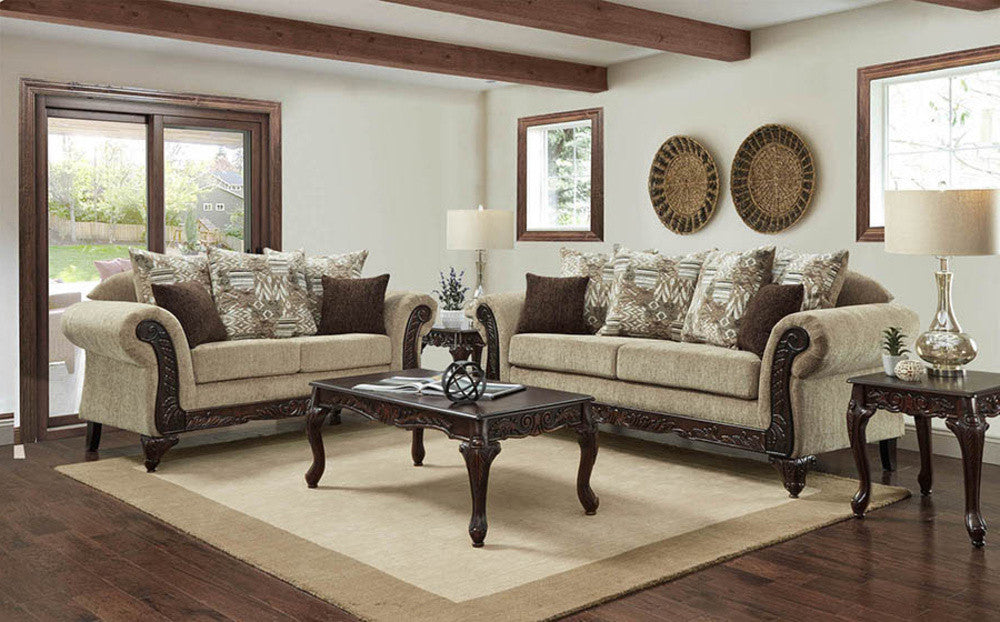MIRAY Driftwood Sofa and Loveseat