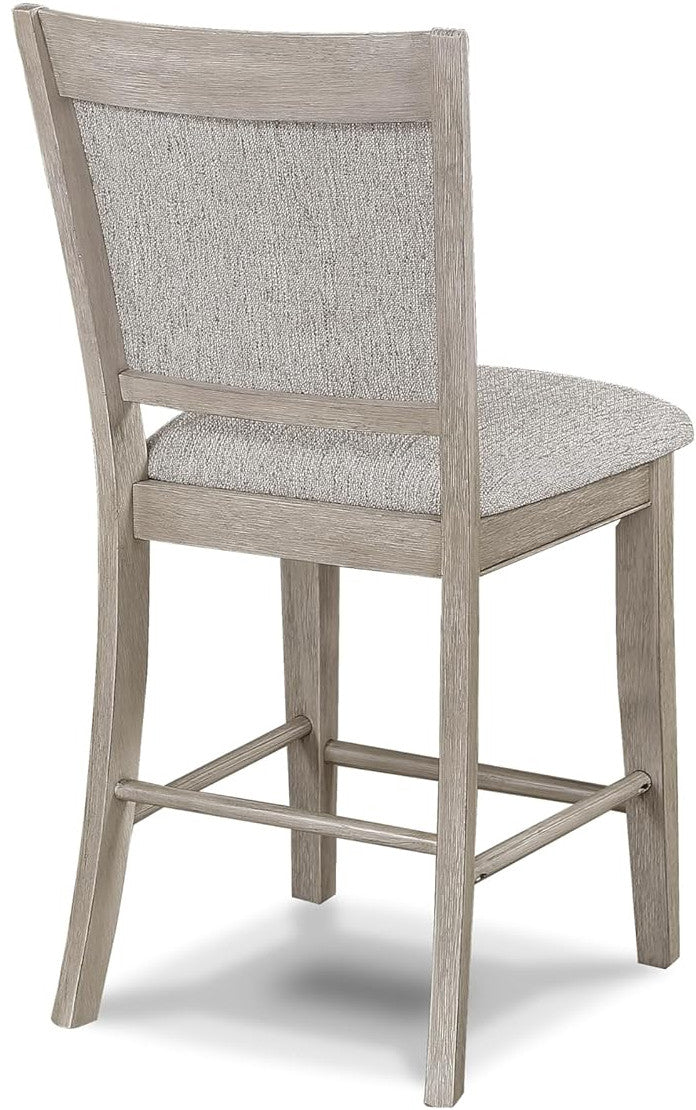 MITCHELL Greige 6 Piece Counter Height Set with Lazy-Susan